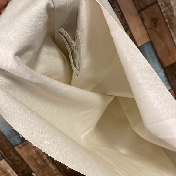 Zara small white leather feel raw hem ruffle sleeves dress - Picture 14 of 16